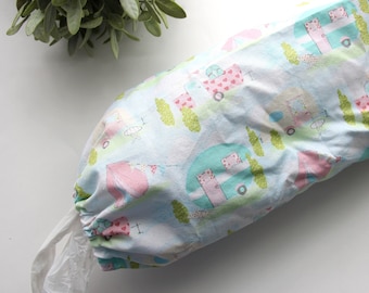 Fabric Grocery Bag Holder: Kitchen Storage Dispenser