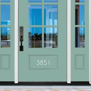 Door Decal . Custom Front Door Number Vinyl Decal . Front Door Welcome . Address Number Decal . Welcome Farmhouse Decal . Door Decal