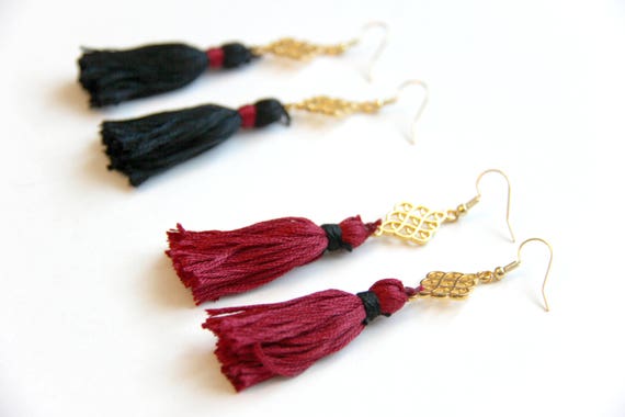 USC Jewelry University of South Carolina Gamecock Color Tassel Earrings Carolina Tassel Earrings U of SC .Carolina Gamecocks Earring
