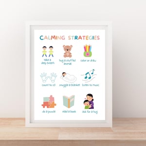 Calm Down Corner Posters PDF Emotions Poster Calm Down Corner Printables Affirmations for Kids Calm Down Kit Montessori Homeschool Classroom