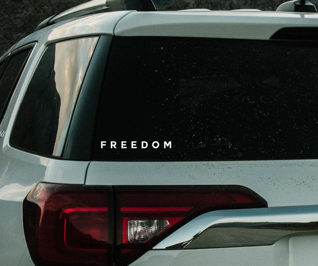 Freedom Decal, Kirk, America Patriot Stickers, USA, Political Freedom ...