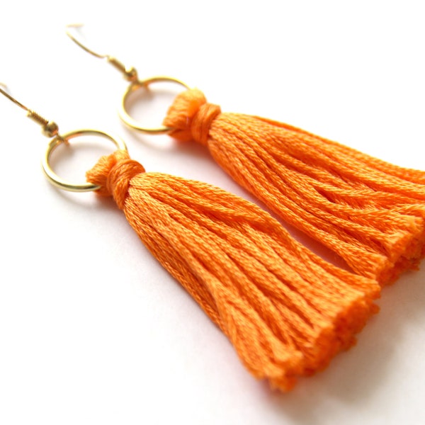 UT Tassel Earrings . Tennessee Orange Tassel Earrings . VOLS Jewelry . University of Tennessee . Tennessee Volunteers Gameday Gear . Go VOLS