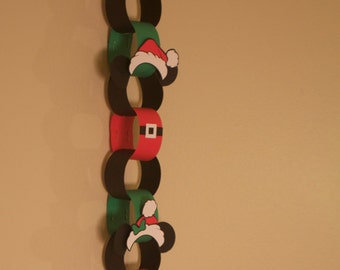 Mickey and Minnie Countdown Chain - Christmas