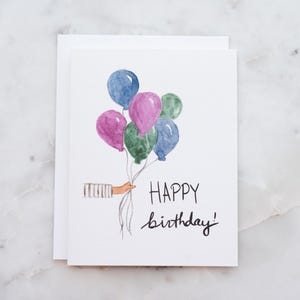 Carte ballons HBD