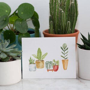 Cartão de Planta Tropical de Casa