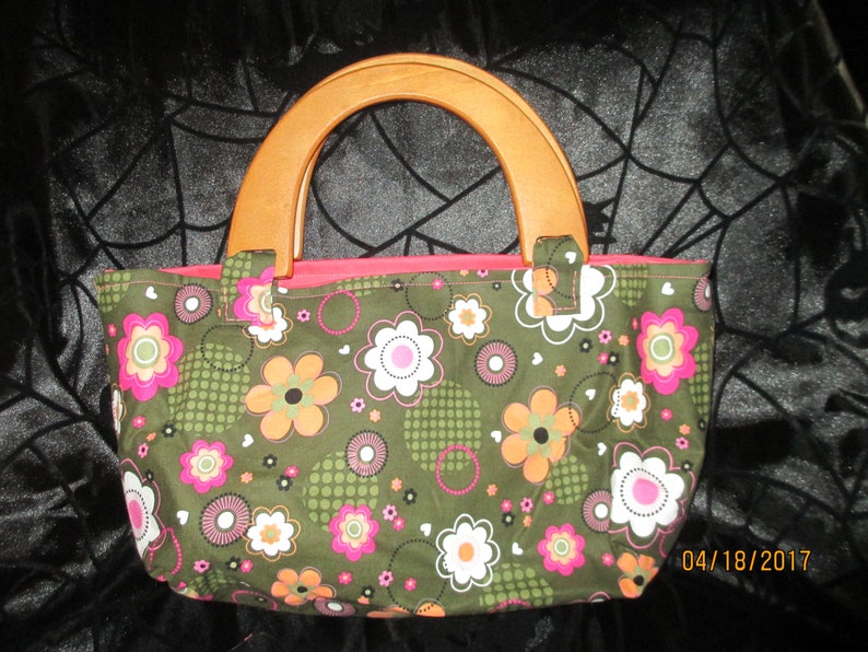 Flower Purse Green