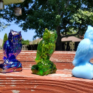 Boyd Glass Owls set of 3