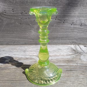 Imperial Double Scroll Uranium Candlestick