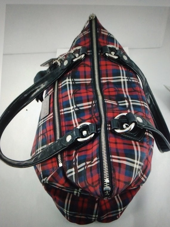 Coach Poppy Tartan Vintage Tote - image 5