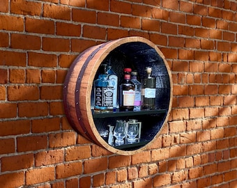 Custom for Jordan. Illuminated Bourbon Barrel Liquor Display