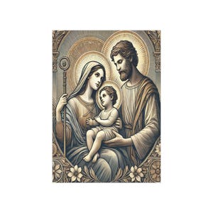 The Holy Family Holy Card