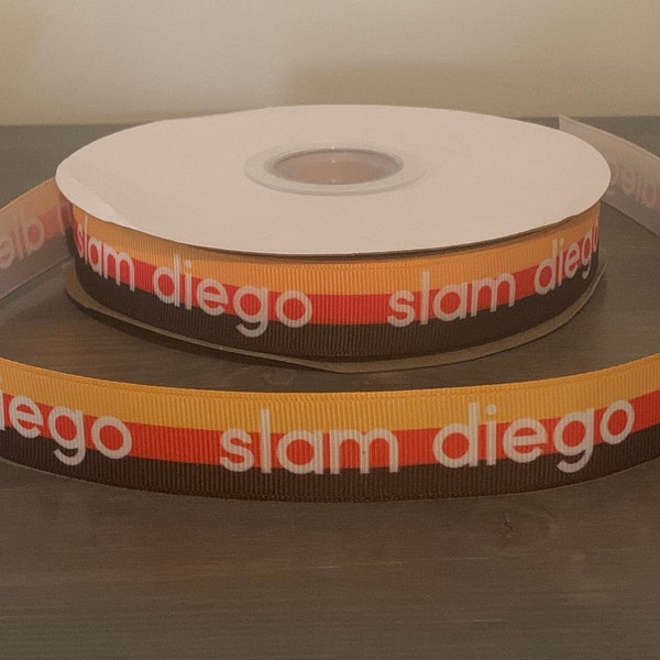 slam diego 7/8" grosgrain ribbon, Slam Diego ribbon