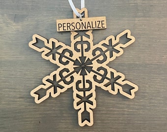 XC ornament, cross country snowflake ornament, XC running ornament, gift for runner, cross country team gift, cross country runner ornament