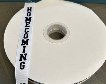homecoming ribbon, 7/8" ribbon for bows, homecoming ribbon for decorating mums