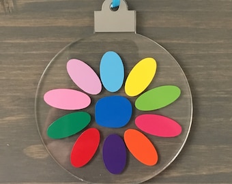 daisy ornament craft kit, troop craft kit, keychain kit, luggage tag kit