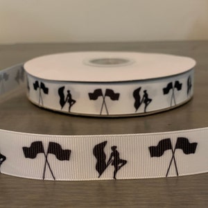 color guard ribbon, 7/8&quot; grosgrain ribbon, color guard gift