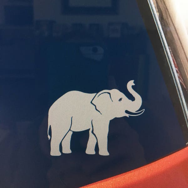 Elephant Car Decal Etsy