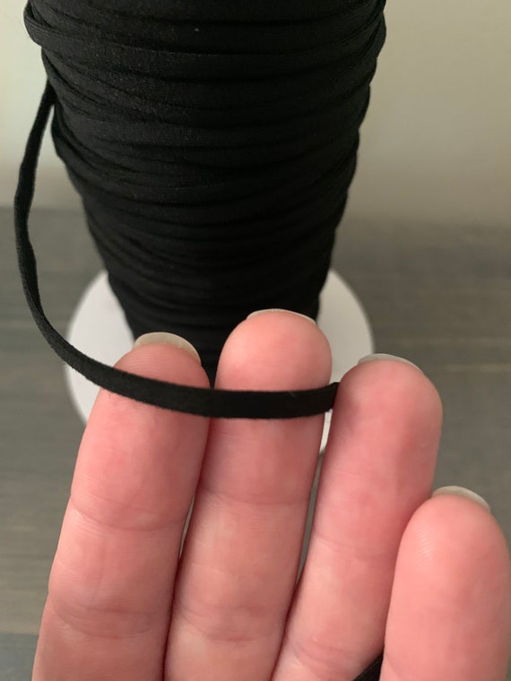Soft Elastic 1 8 Elastic White or Black 1 8 Elastic Etsy