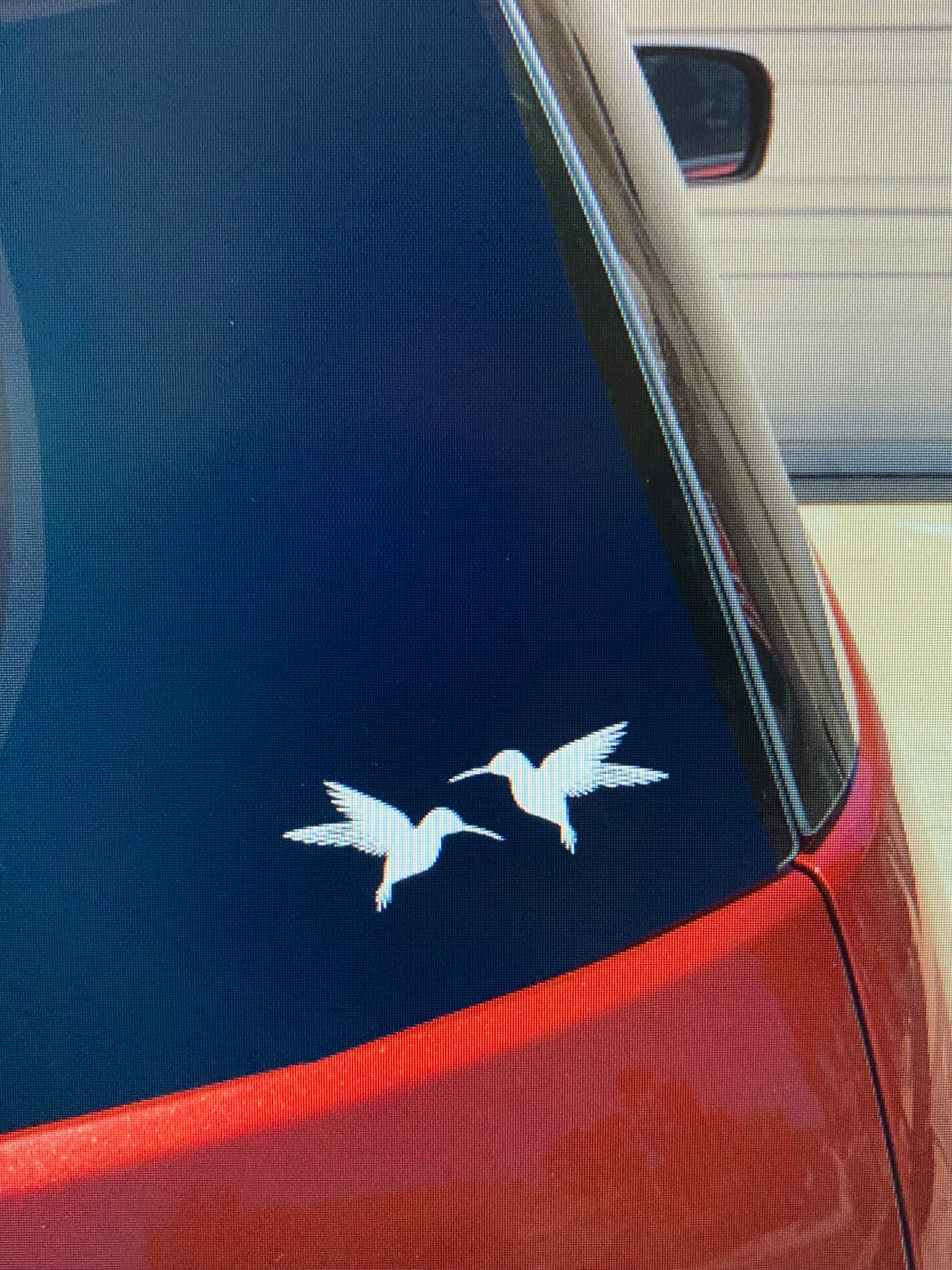 Hummingbird Bumper Sticker - Oval Car Decal, 4mil Vinyl, Weather Resistant, 3x5 Or 4.5x7.5 Inch - View #5