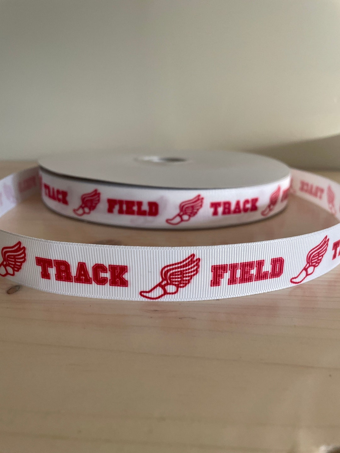Track and Field Ribbon in Red, 7/8