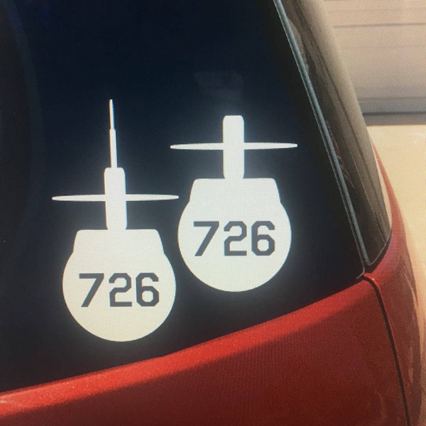 SSBN/SSGN submarine vinyl car window sticker (726, 727, 728, 729, 730, 731, 732, 733, 734, 735, 736, 737, 738, 739, 740, 741, 742, and 743)