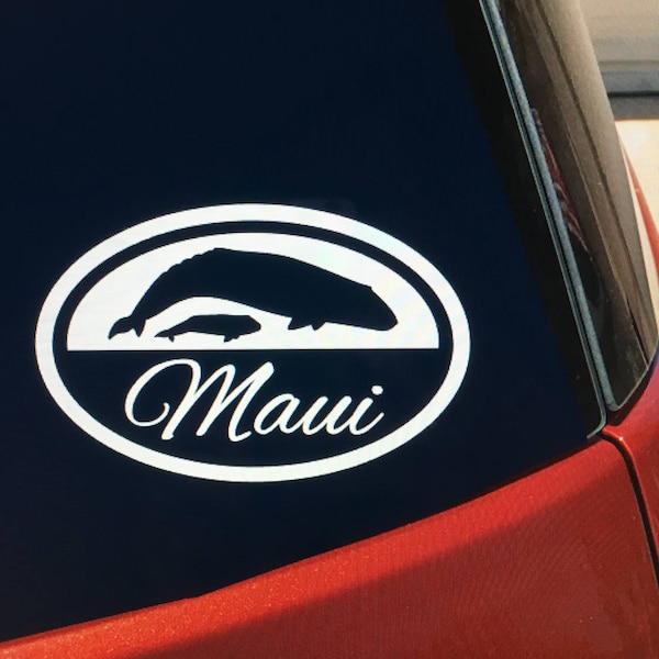 Maui, HI vinyl car window decal/sticker