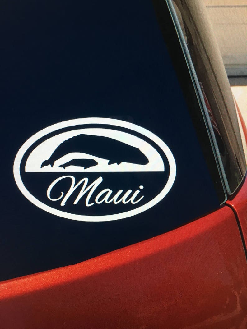 Maui HI Vinyl Car Window Decal/sticker - Etsy