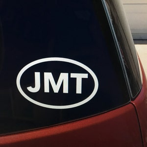 JMT (John Muir Trail) vinyl car window sticker