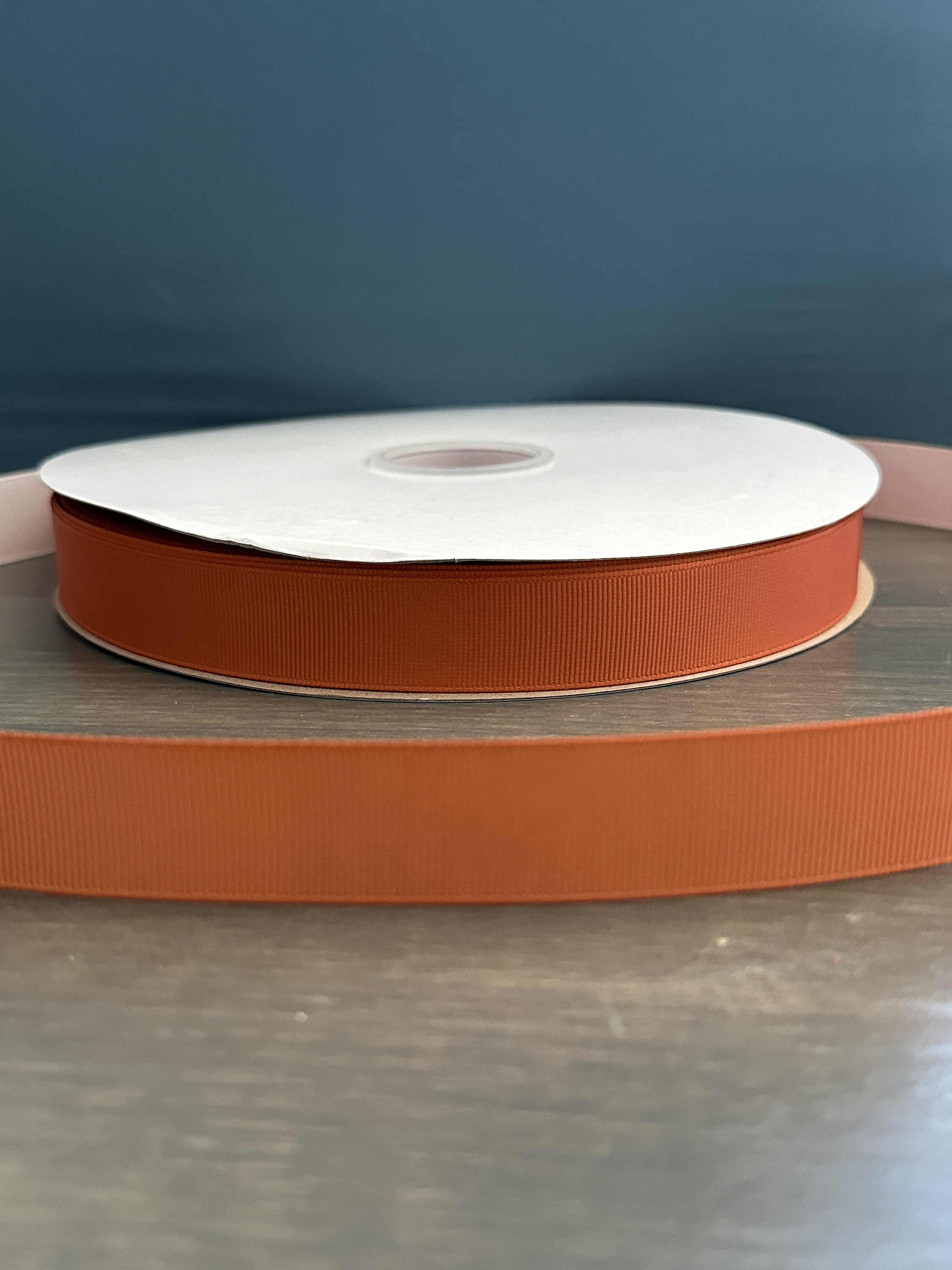 Burnt Orange Ribbon, 7/8” Grosgrain Ribbon, School Colors Ribbon, Burnt ...