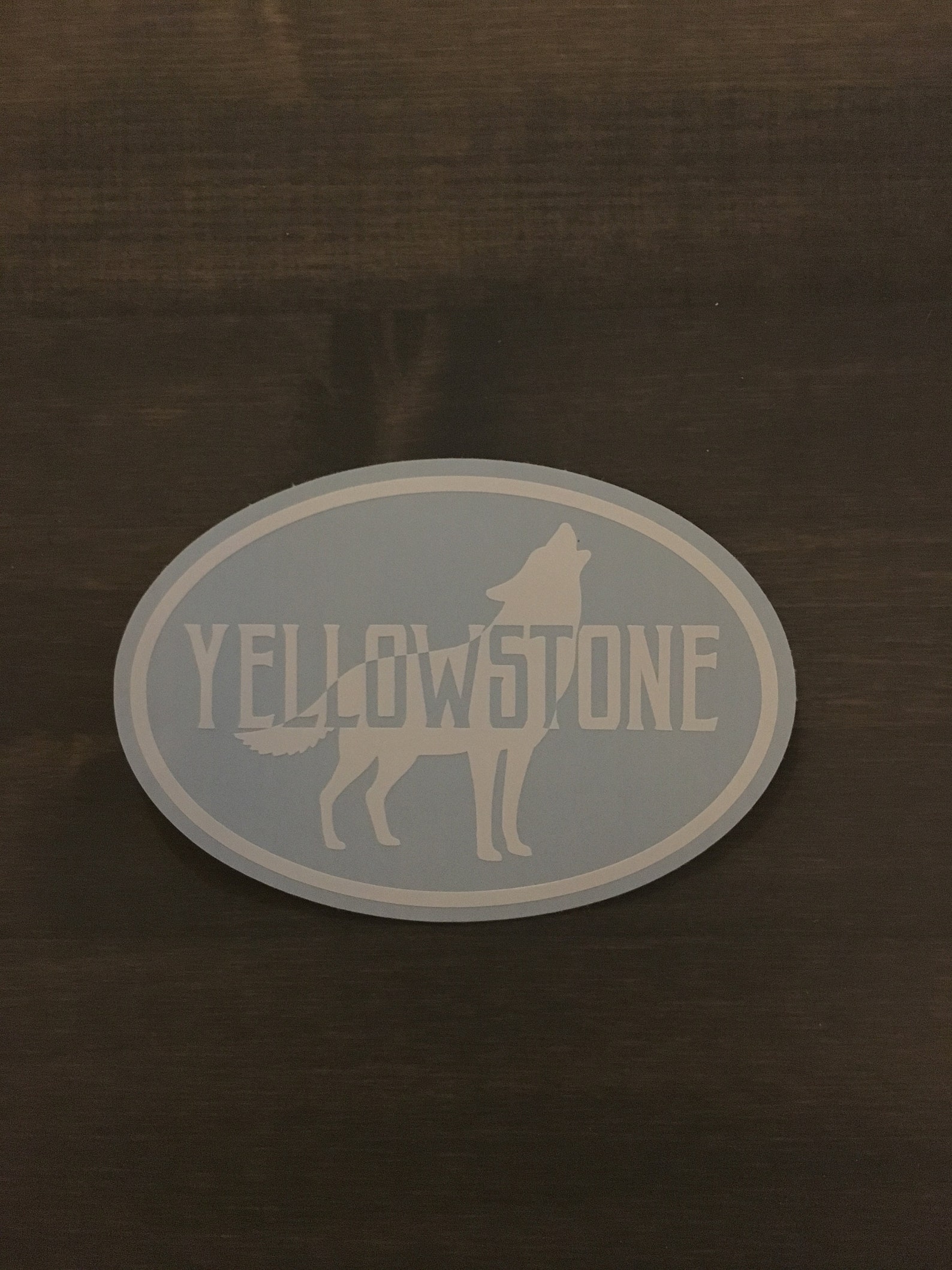 Yellowstone National Park Sticker Wolf Decal Yellowstone Car Etsy