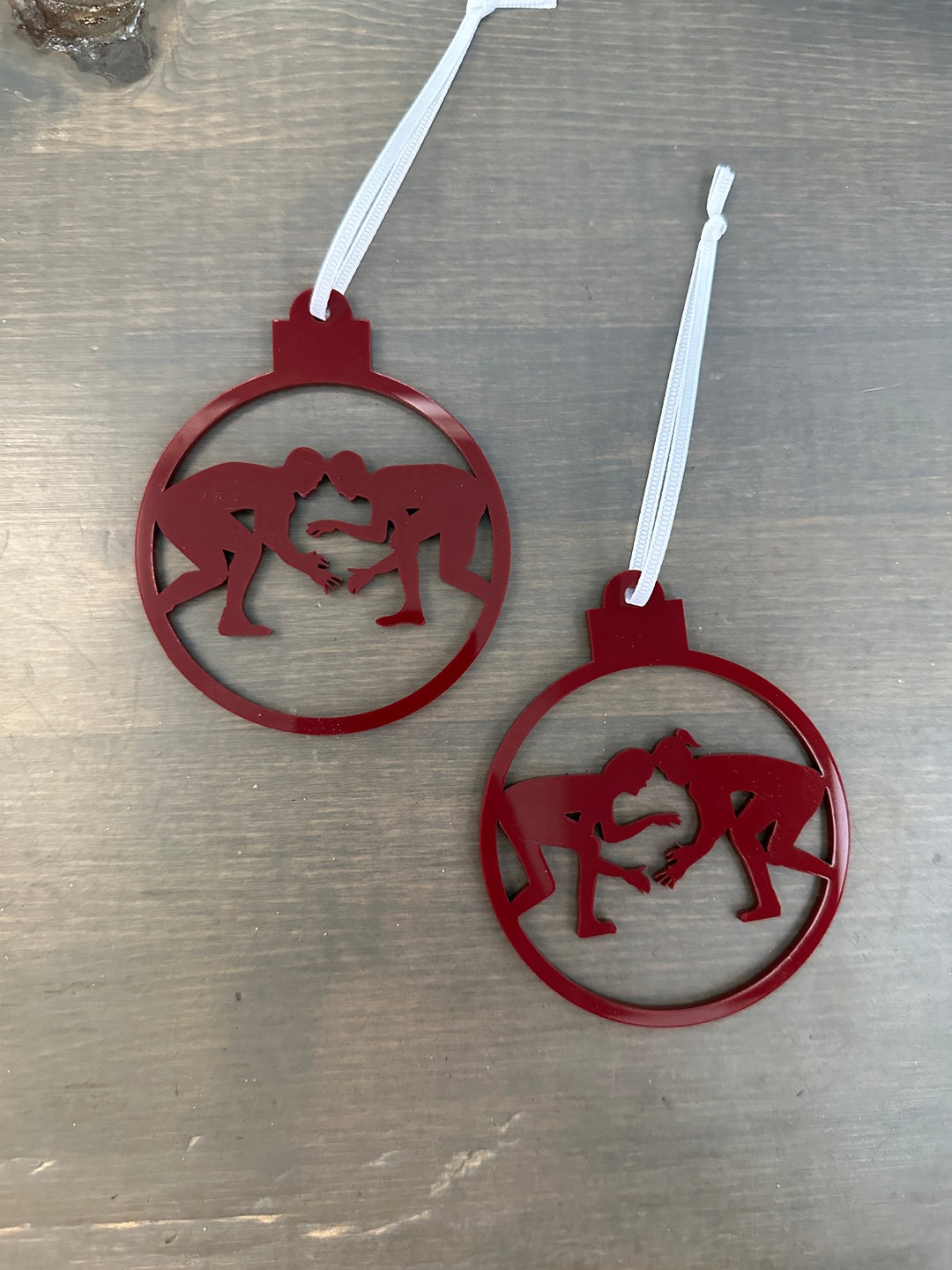 Wrestling Ornament, Choose Your Color Wrestling Ornament, Boy or Girl Wrestling Ornament Etsy