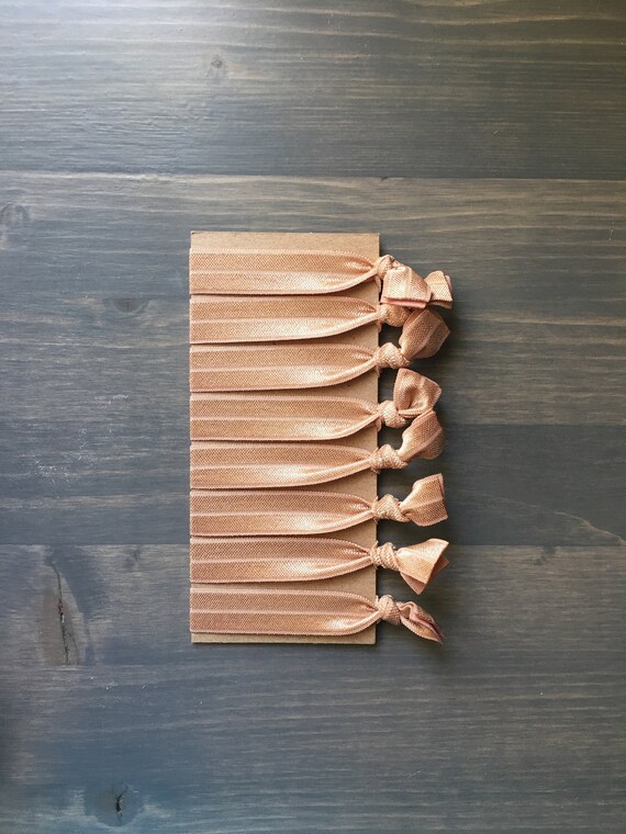 Natural Creaseless Hair Ties Set Of 8 Ponytail Holders Yoga Etsy