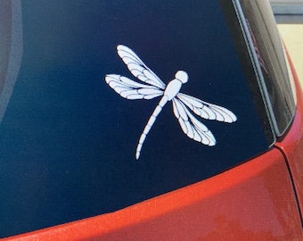 dragonfly decal, dragonfly sticker, dragonfly car window vinyl