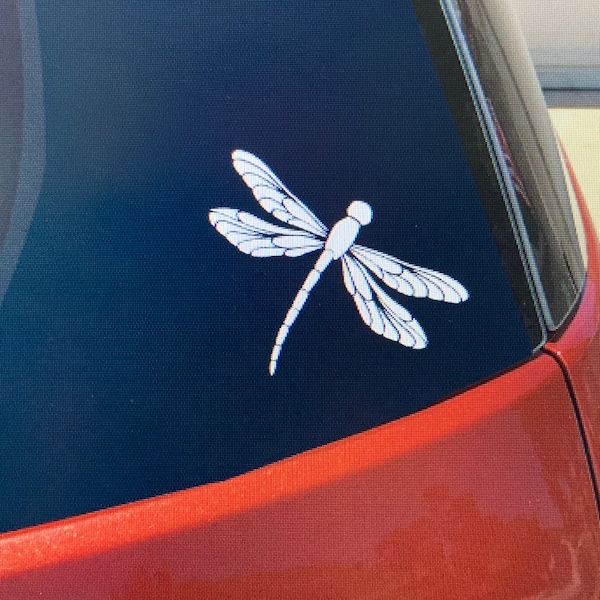 dragonfly decal, dragonfly sticker, dragonfly car window vinyl