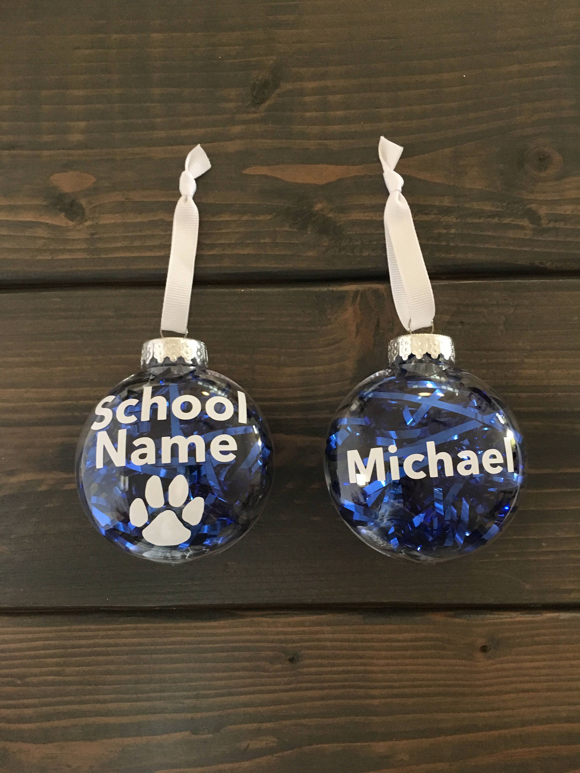 School ornament personalized mascot ornament back to school Etsy