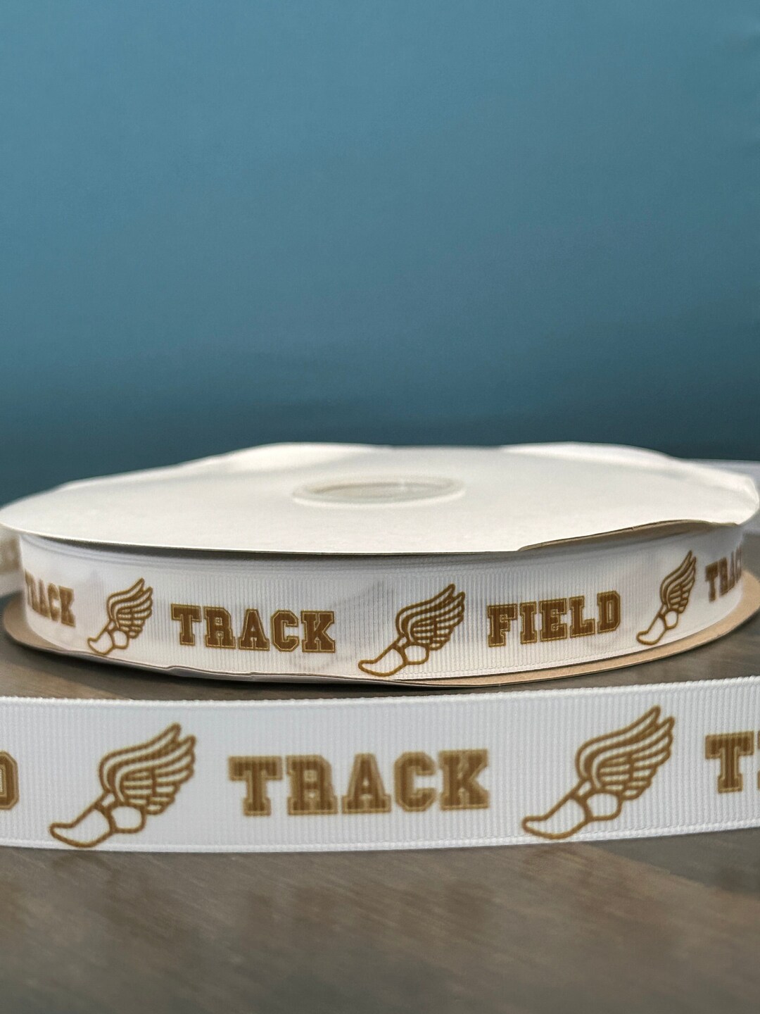 Track and Field Ribbon in Gold, 7/8