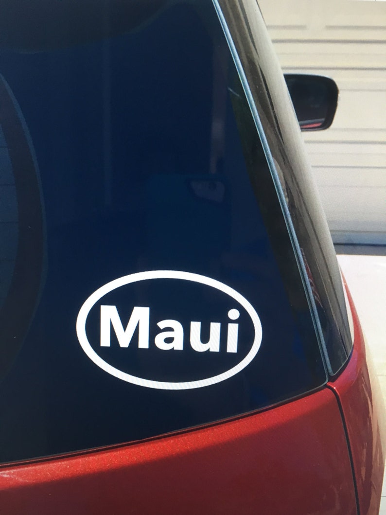 Maui Vinyl Car Window Sticker | Etsy