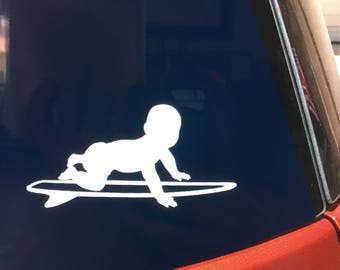 baby on board vinyl car window decal, baby shower gift, keiki sticker