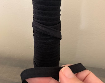 elastic, 3/8" elastic, choose black or white elastic