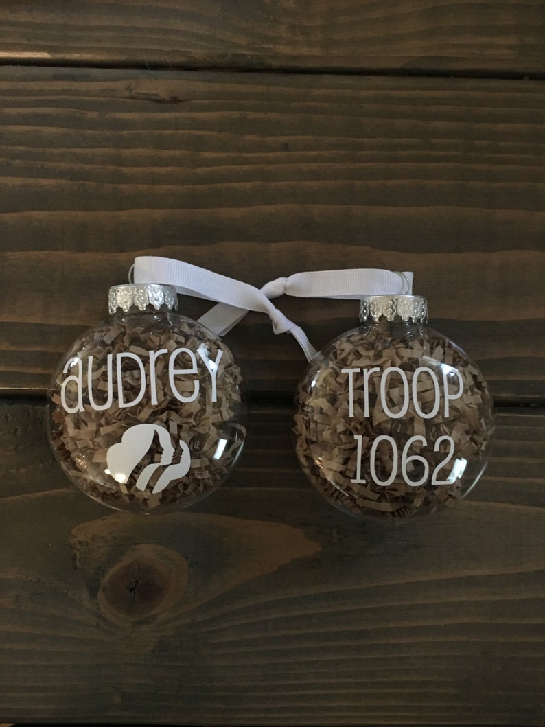Personalized troop ornament troop leader gift Christmas Etsy