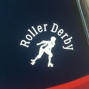 roller derby decal, roller skating vinyl sticker