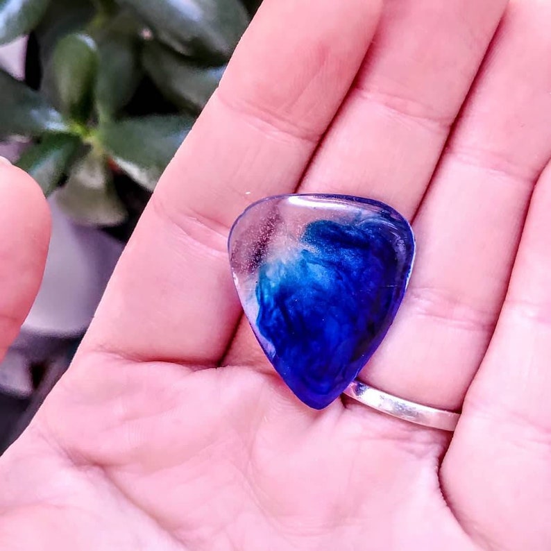 One Color Resin Guitar Pick Etsy