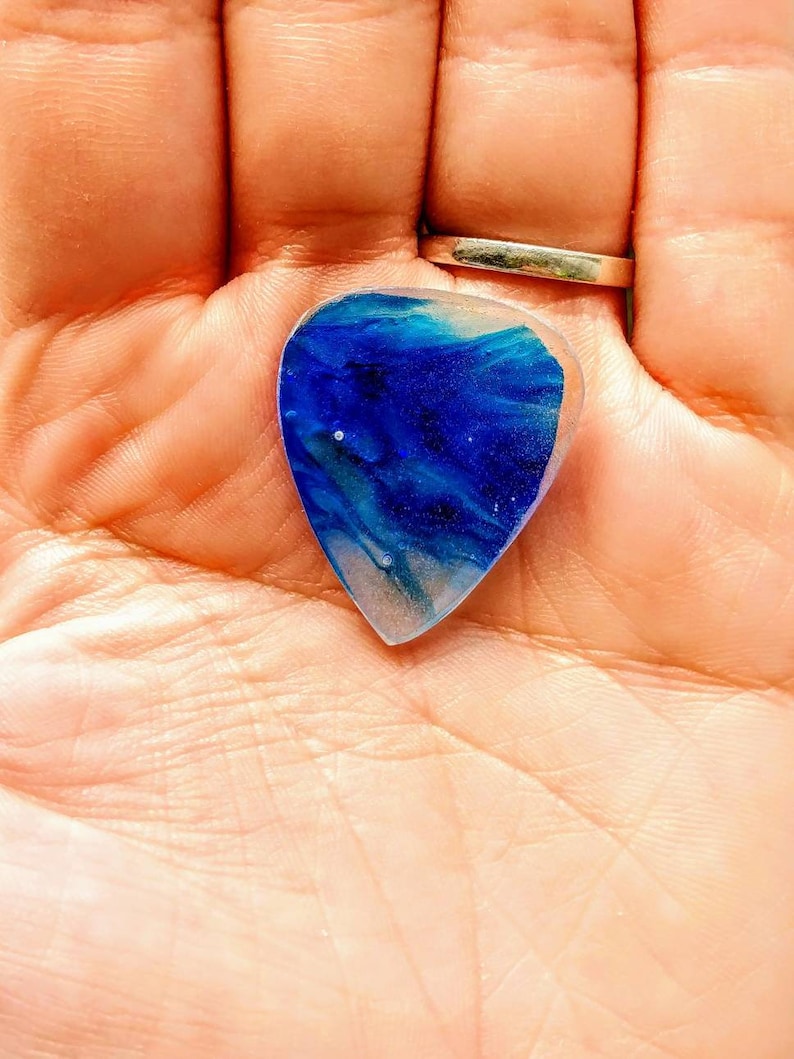 One Color Resin Guitar Pick Etsy