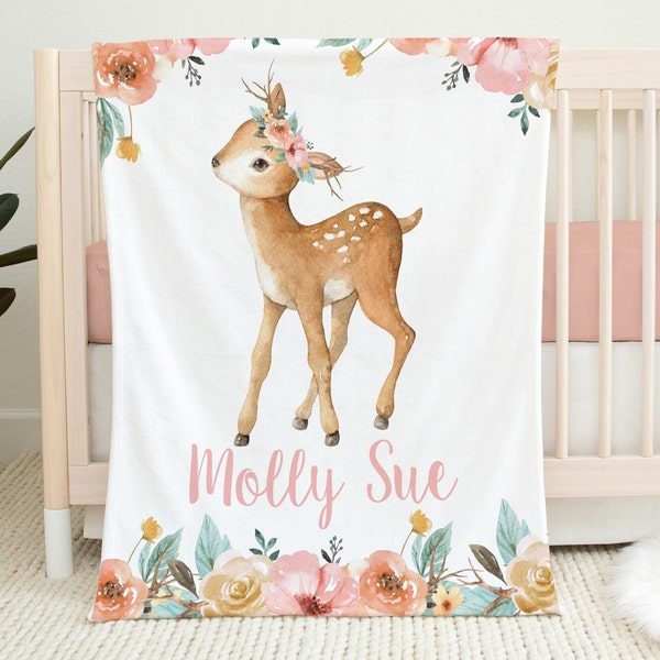 Deer Blanket Etsy