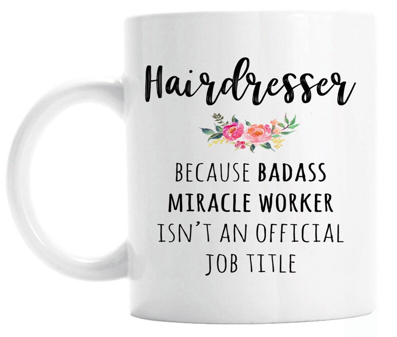 Gift For Hairdresser Funny Hairdresser Appreciation Coffee Etsy
