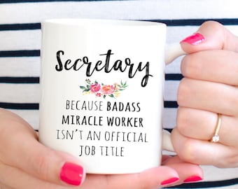 Gift For Secretary, Funny Secretary Coffee Mug  (M595)