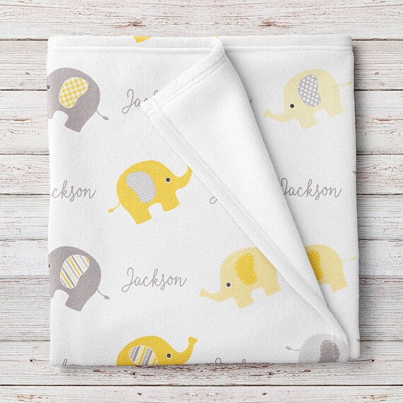yellow fleece baby blanket