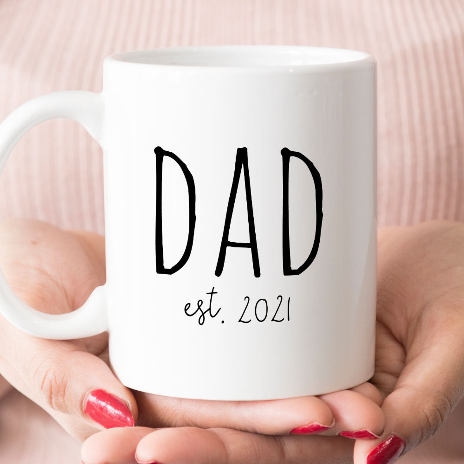 Dad mug gift for new Dad Pregnancy announcement reveal Etsy