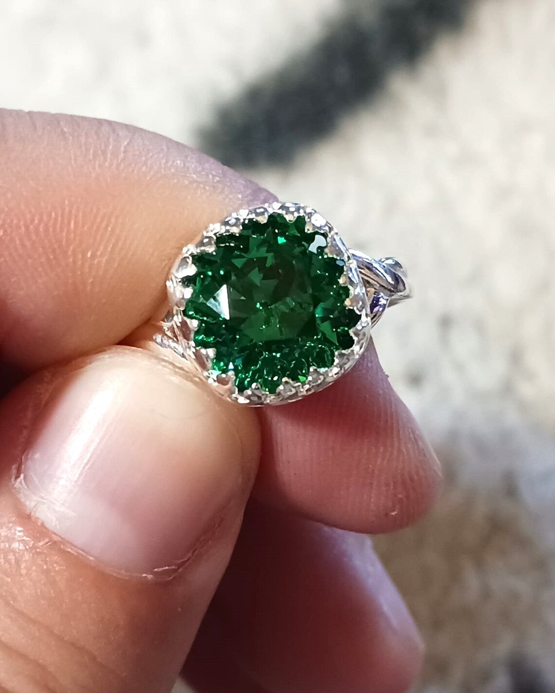 Sterling Silver Swavorski Crystal Rings - Etsy