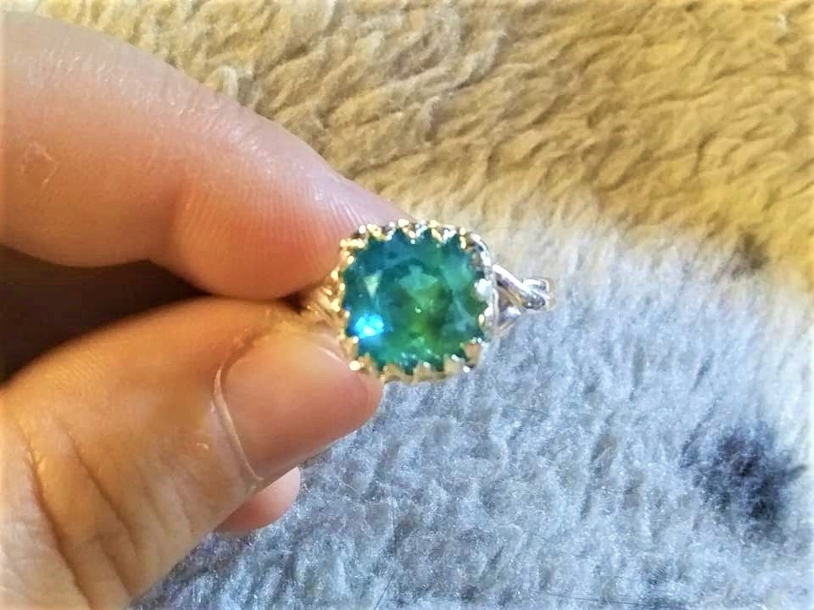 Sterling Silver Swavorski Crystal Rings - Etsy